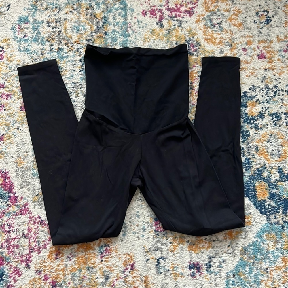 Motherhood Maternity Over The Bump Black Leggings